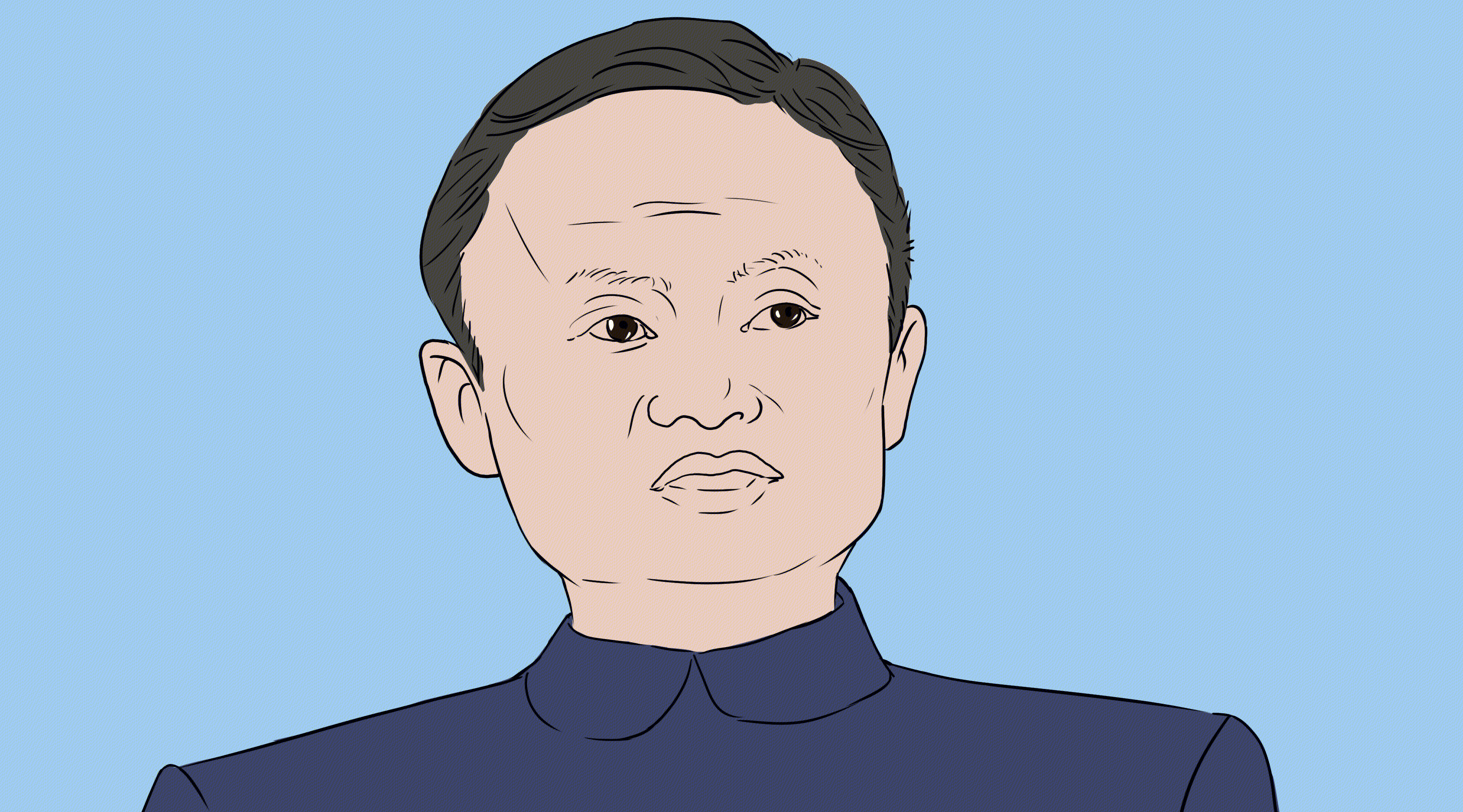 插画：阿里巴巴 马云