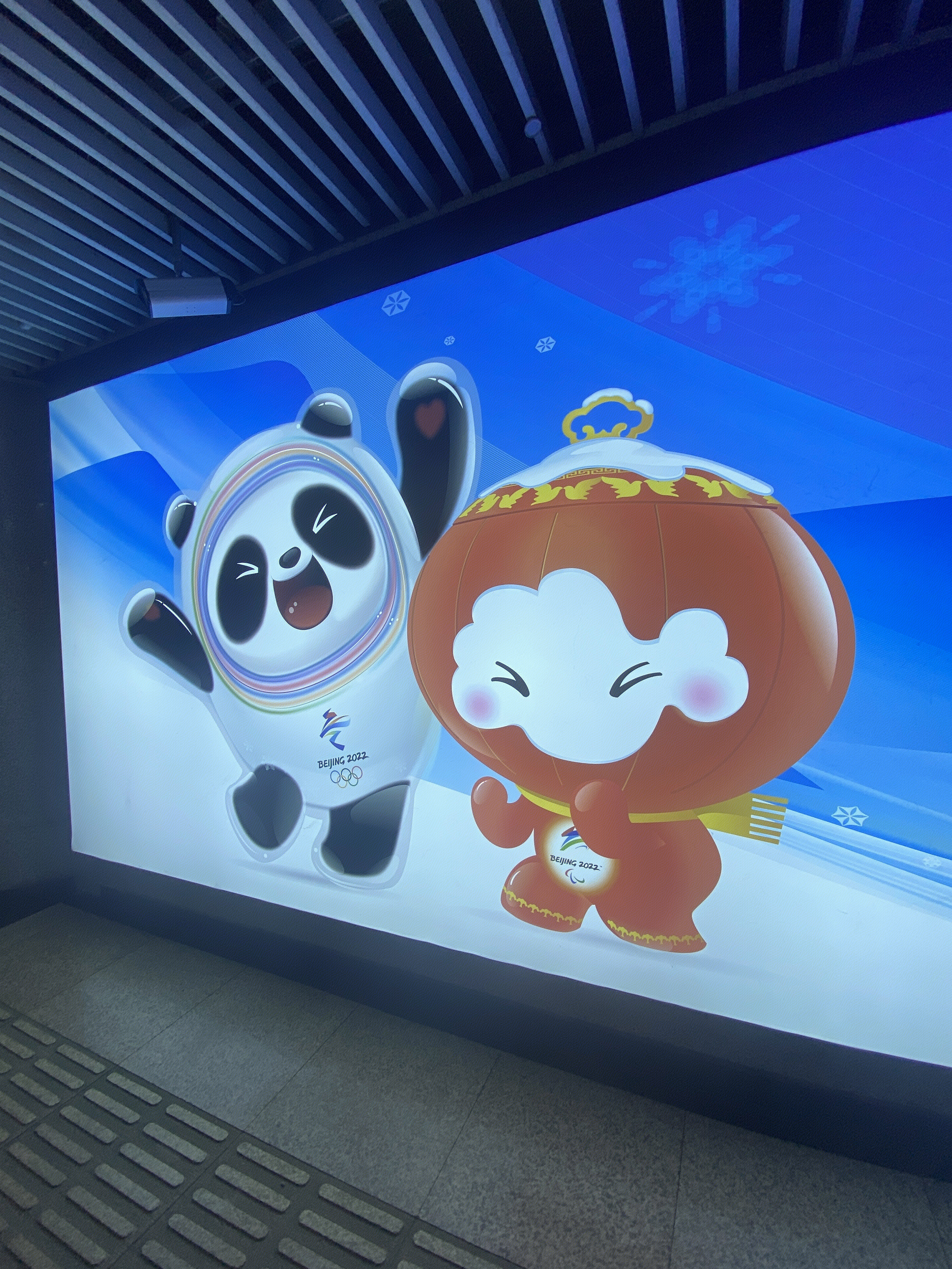 2022年北京冬季奥运会的吉祥物冰墩墩  2022年北京冬季残奥会的吉祥物雪容融