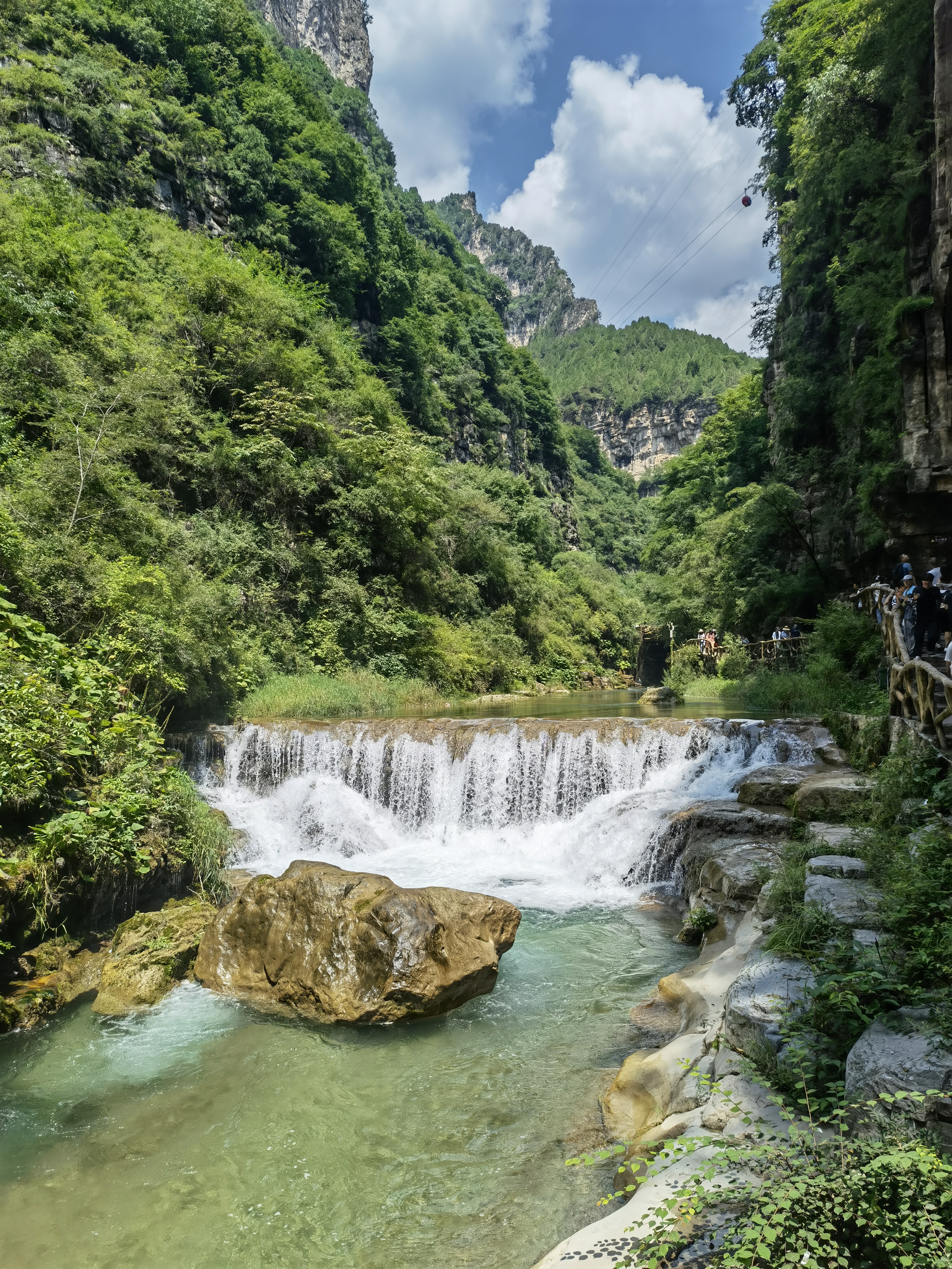 太行山 八泉峡景区 溪水 瀑布 山涧 流水