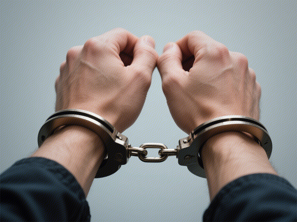 手铐 拘留 刑拘 逮捕 拘留 看押