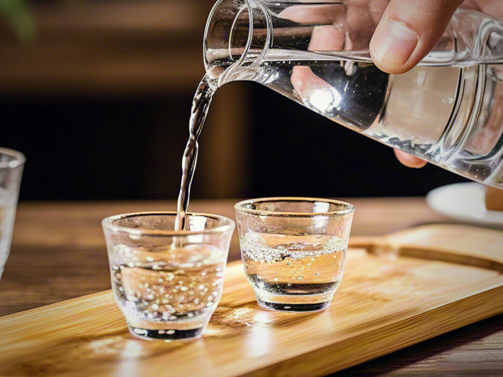 倒酒 白酒 酒业 酒杯