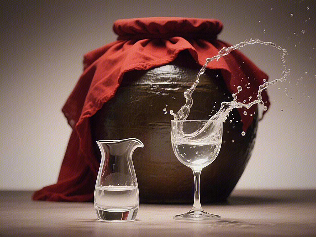 白酒 酒缸 古法酿酒 酒杯 分酒器