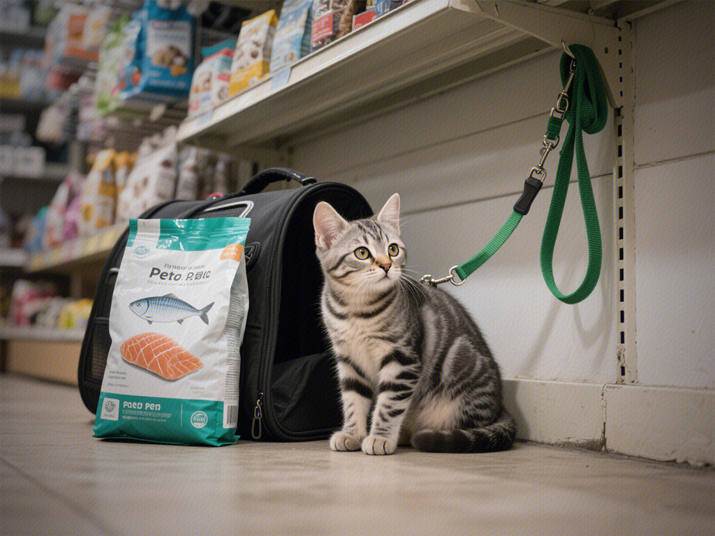 宠物经济 宠物用品 小猫 猫粮 猫包 小猫牵引绳