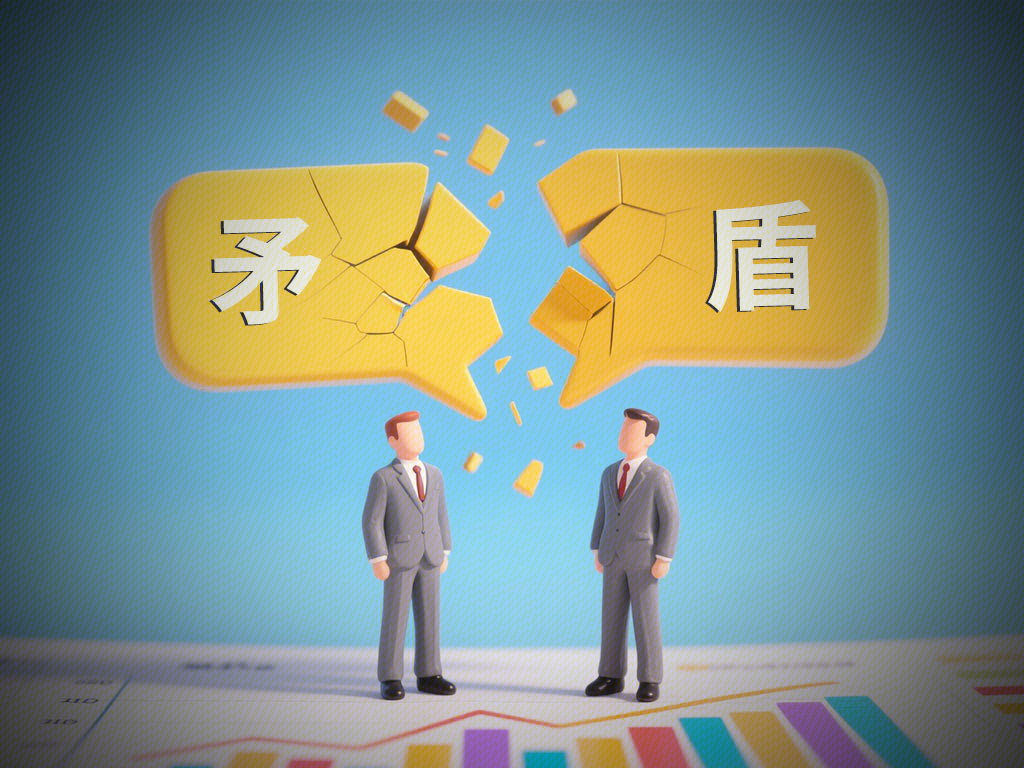 矛盾 冲突 破裂 企业对立