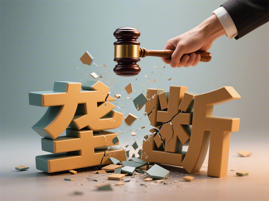法槌 打破垄断 反垄断 击碎垄断