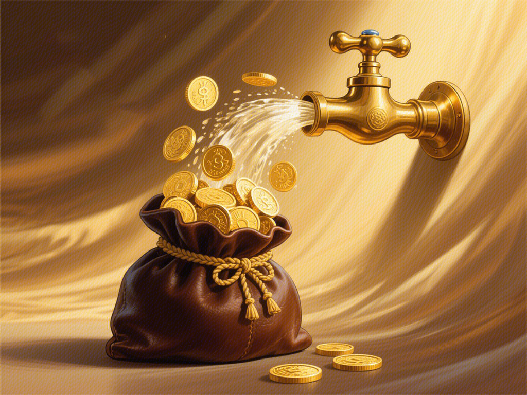 财富 资金来源 现金流 金币 货币 钱袋子