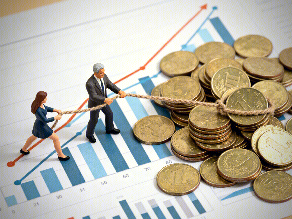 套现 资金被套住 金币 资金 微型小人 金融