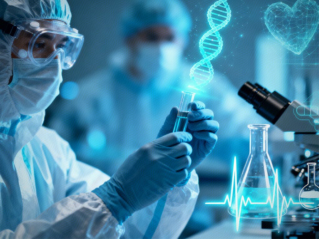 生物研究 医疗研究 研究室 显微镜 药物研究