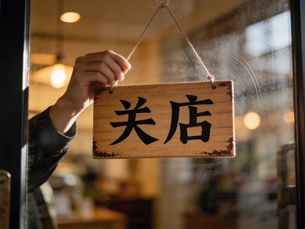 关店 闭店 倒闭 挂牌 歇业整顿