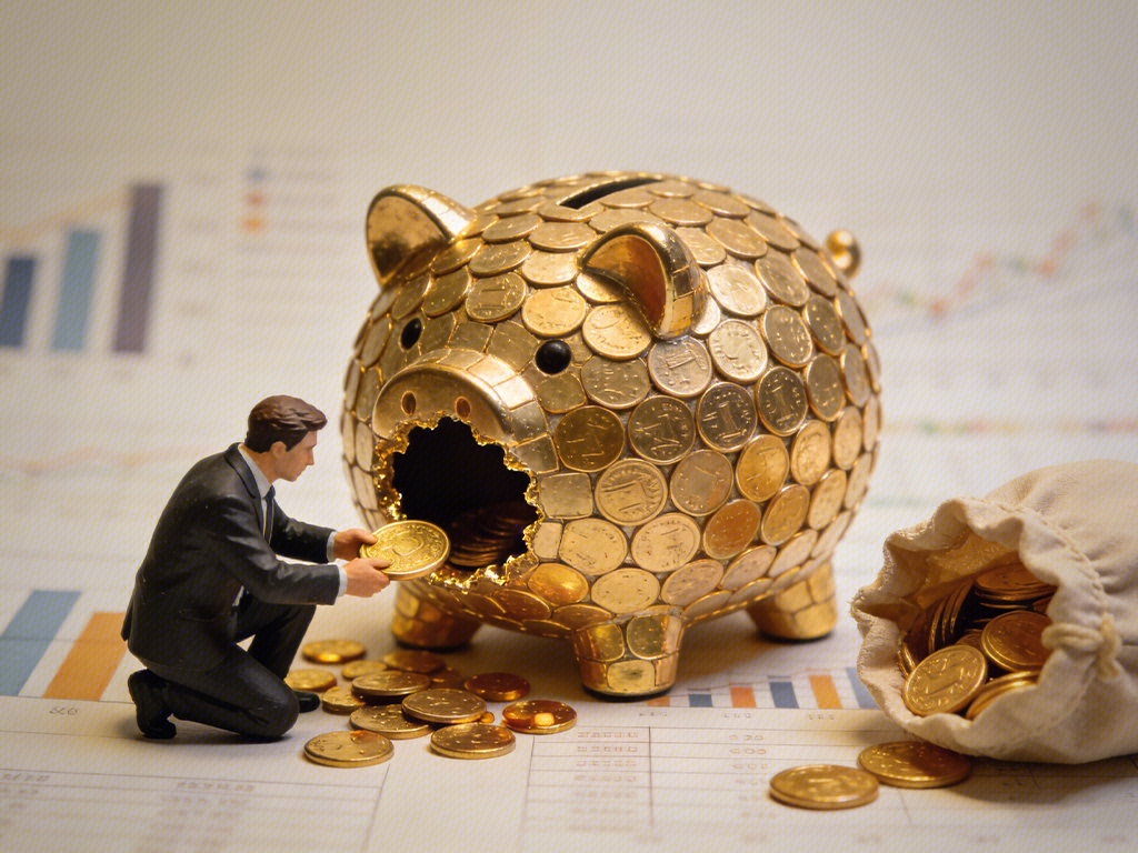 填补资金空缺 金币 资金 货币 自掏腰包填补亏空 金融